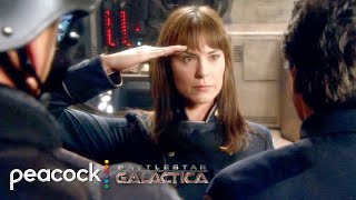 The Galactica Welcomes Helena Cain | Battlestar Galactica