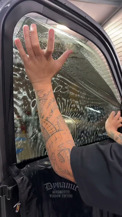 HOW TO: HANDCUT & INSTALL WINDOW TINT | ‘21 TOYOTA TUNDRA #windowtint #dynamicAWT #kauai #cartint