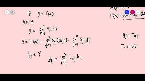 Functional Analysis Module II Class 12 Linear Operator as matrix