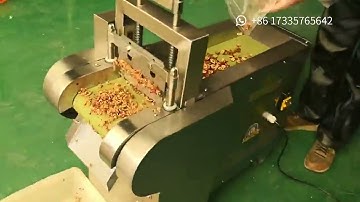 Preserved Fruit Berry Dates Mango Cube Cutting Machine Dry Fruit Chopping Dicing Machine