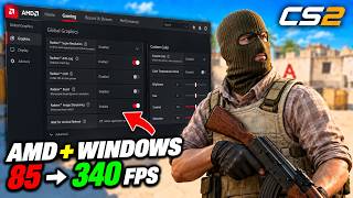 CS2 FPS Boost 2026: These AMD & Windows Settings Took Me From 85 to 340 FPS