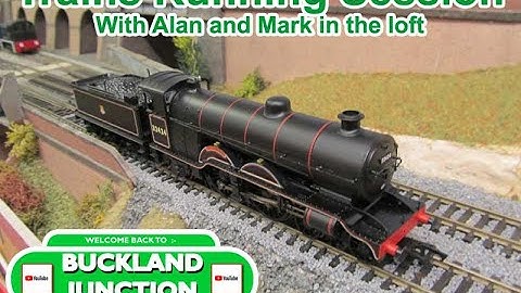 Running Model Trains at Buckland Junction Model Railway, with Alan in the loft and Captain Static.