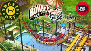 RollerCoaster Tycoon 3 : มาต่อกับแผนที่ด่านต่อไป.. 🔴LIVE🔴