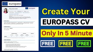 Free Europass Cover Letter and Cv for Europe | Public Engine screenshot 2