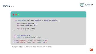 CH6-9-Functions: Multiple Returns | تطوير التطبيقات | لغة سوفت | Swift Programming screenshot 4