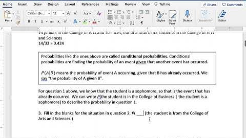 Section 8.3 Activity: Conditional Probability