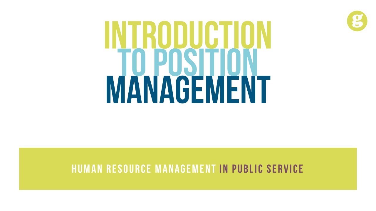 Position management and job management