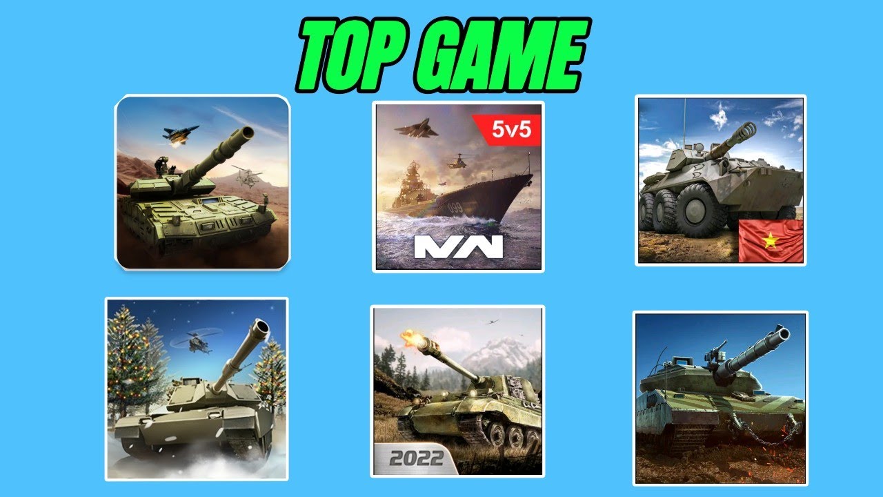 🔥TOP 6 Tựa Game Xe Tank Hay Nhất Trên Điện thoại, YouTube