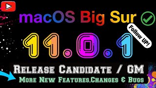 macOS Big Sur 11.0.1 Release Candidate (RC) / GM - Follow UP!!