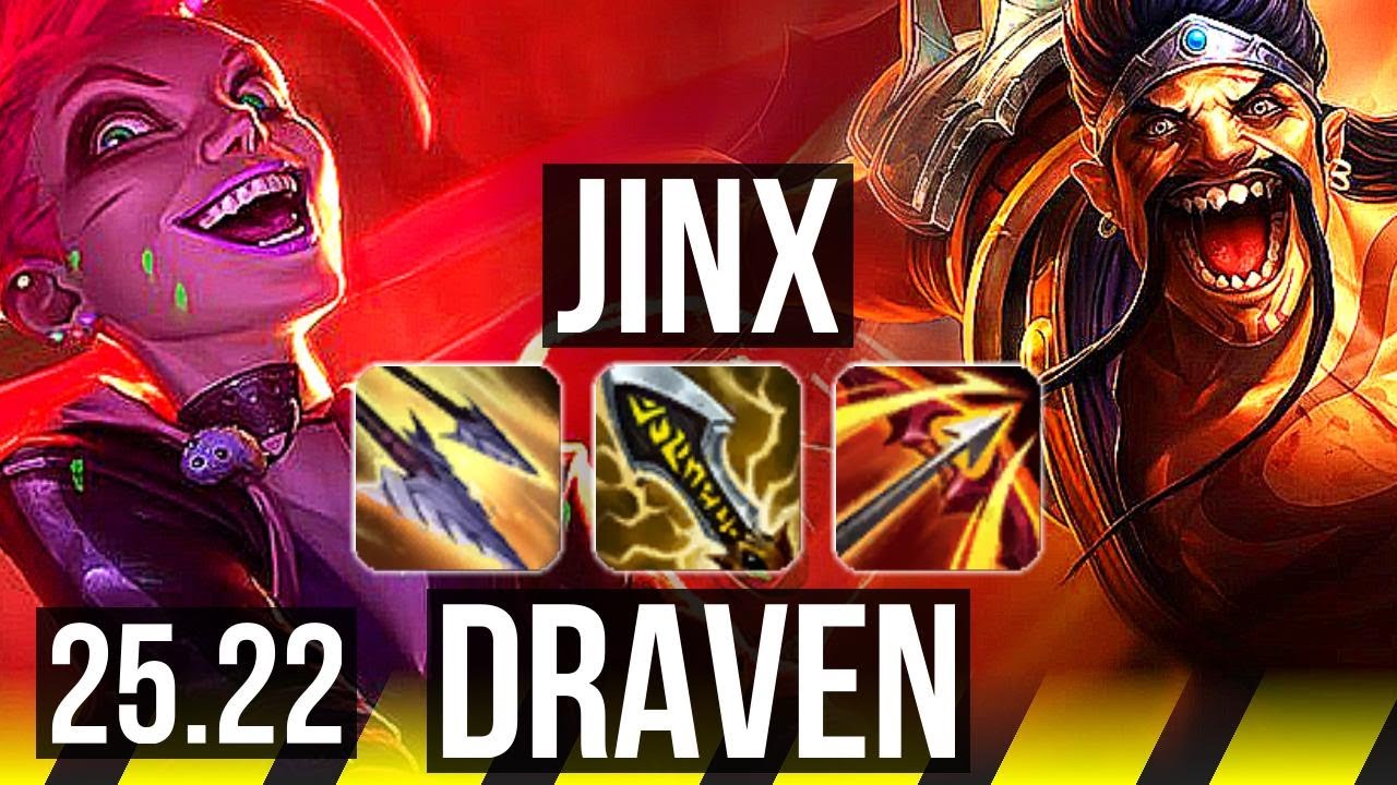 JINX & Braum vs DRAVEN & Janna (ADC) | 11/3/10, 500+ games | EUW Master | 25.22