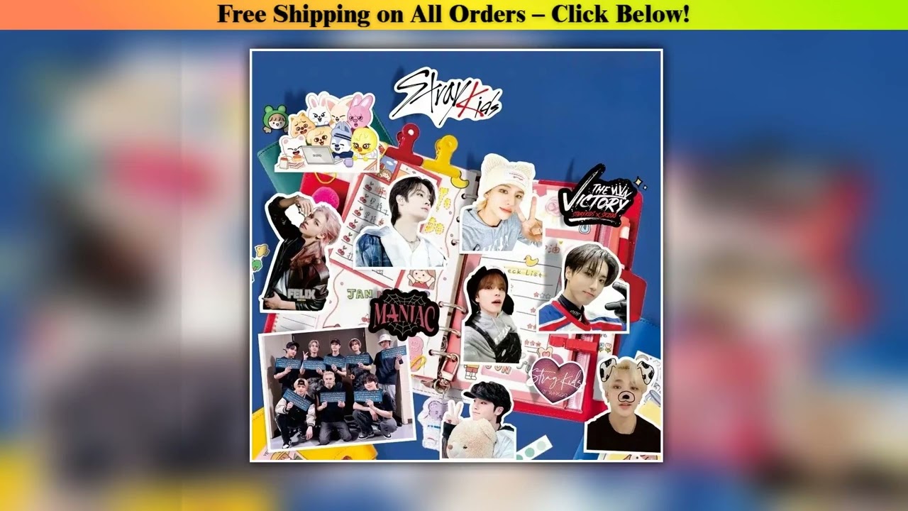 SKZOO 60pcsbag Kpop Fans Sticker Skz Team Music Boy Band Decoration Suitcase Scrapbook Phone Laptop