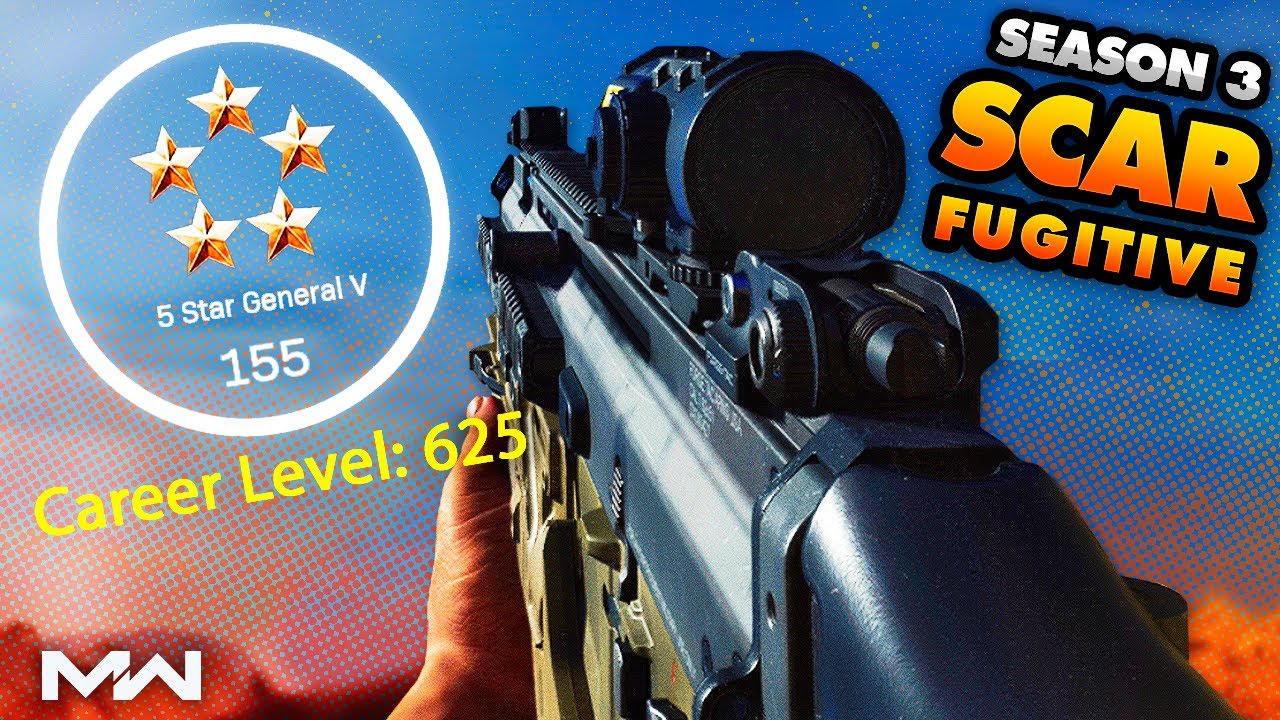 FN Scar 17 "Fugitive" Weapon Blueprint - Season 3 MAX OFFICER RANK Reward in Modern Warfare!