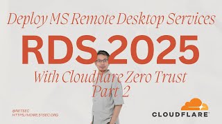 Deploy MS Remote Desktop Services (RDS) on Win 2025 with Cloudflare Zero Trust Tunnel (Part2)