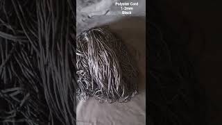 Polyster Cord 1-2mm Black for Bag Making Purse Making Crochet bag Macrame Bags Purse #cord