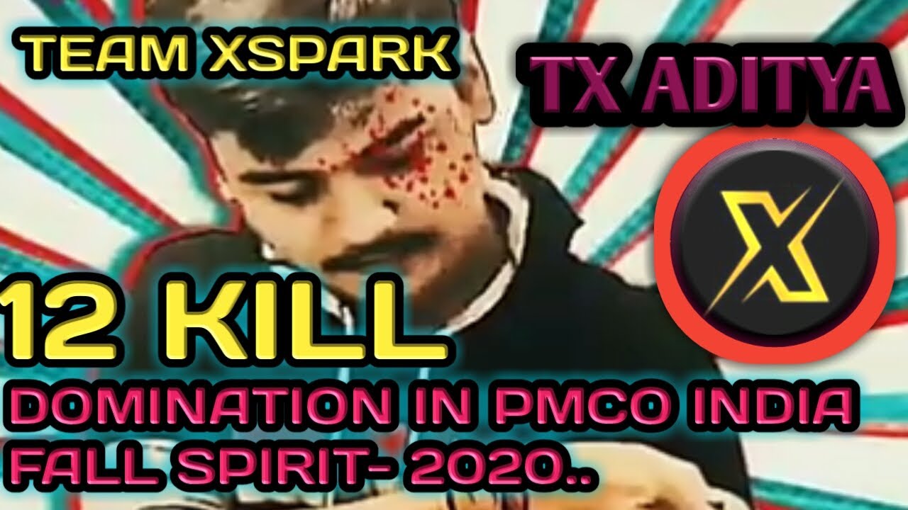 TX ADITYA 12 KILL DOMINATION IN SANHOK  MAP// PMCO INDIA FALL SPIRIT :2020