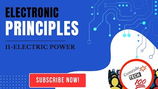 Electric Power In Tamil Electronic Principles Comrade Tech