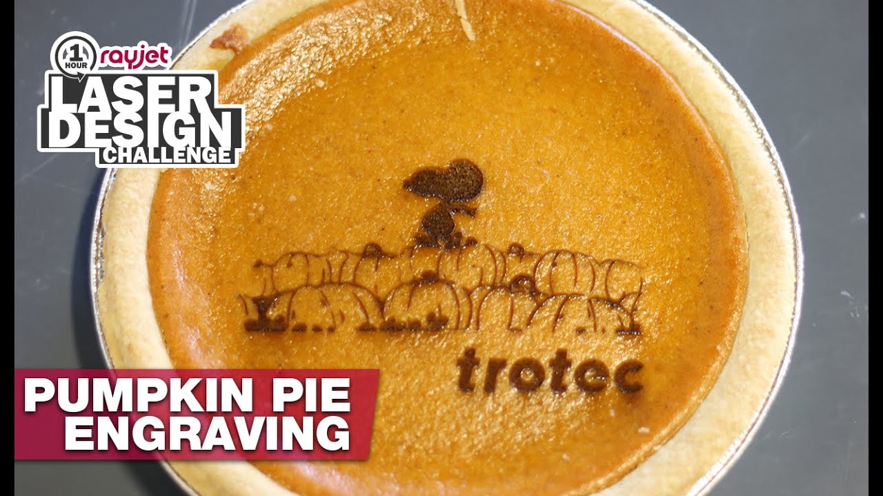 Laser Engraving Pumpkin Pie Custom Laser Artwork Rayjet Laser YouTube