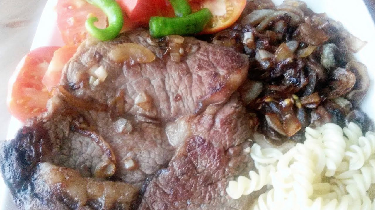 Et pişirmenin en kolayı / Soslu et /Yemek tarifleri/Soya soslu soğan ve antrikot