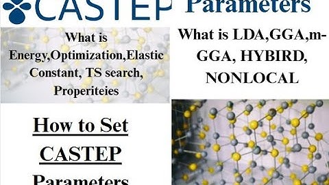 Lec 1: CASTEP Full Tutorial Series | CASTEP Parameters | CASTEP Features | CASTEP | Materials Studio