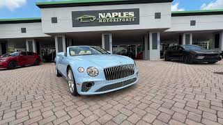 2024 Bentley Continental GTC in Blue over Cream Interior Bentley Continental Gt Cream