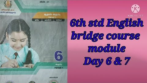 6th std English bridge course module.Day 6 & 7..@RJ Wisdom