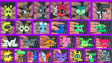 #asmr #diy I MADE ALL SPRUNKI INCREDIBOX ALPHABET LORE SONG. EASY CLAY CREATION IDEAS.