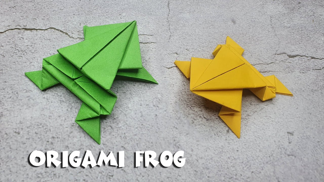 How to make paper frog || Paper craft || Paper plane 286 - YouTube