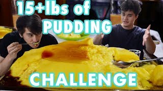 Giant 15+lb PUDDING Challenge in Japan!!