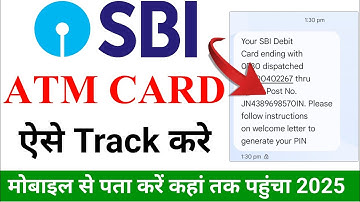 how to track sbi atm card sbi debit card tracking by speed post | sbi atm card tracking status 2025