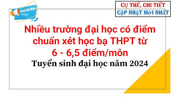 Nhiều trường đại học có điểm chuẩn xét học bạ THPT từ 6 - 6,5 điểm/môn Tuyển sinh đại học năm 2024