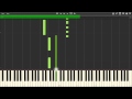 Miley Cyrus - Wrecking Ball (Synthesia/Piano) [+MIDI] HD