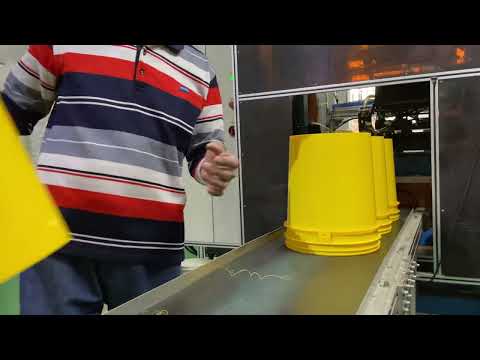 20L(5 gallon) Yellow Pails Plastic Bucket Container Manufacturer Production Process