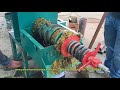 500kg/h home use palm oil screw press machine, palm oil crusher machine running video