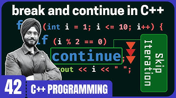 break and continue Statements in C++