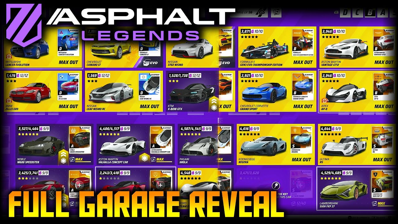 End of Year Asphalt Legend Garage Reveal!! (SPOILER: I got a couple new cars)
