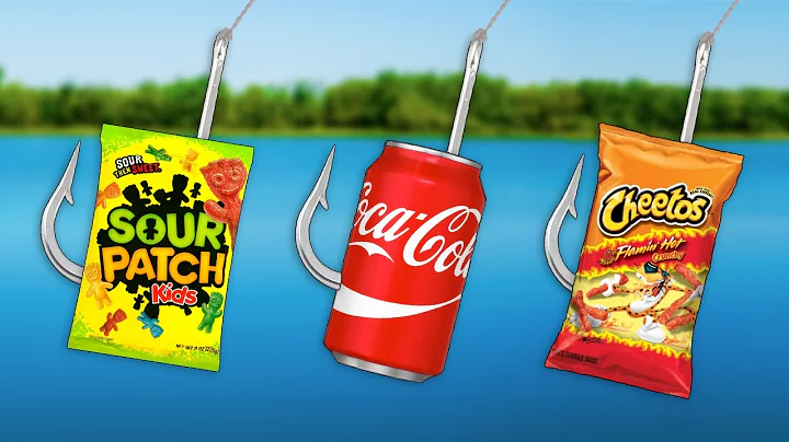 Grocery Store FOOD Fishing Challenge!