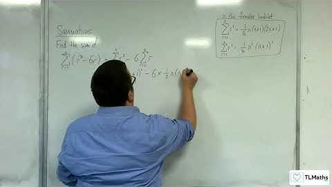 A-Level Further Maths D3-06 Summations: Sum r^3 - 6r