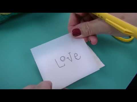 How to transfer letters to fabric for embroidery