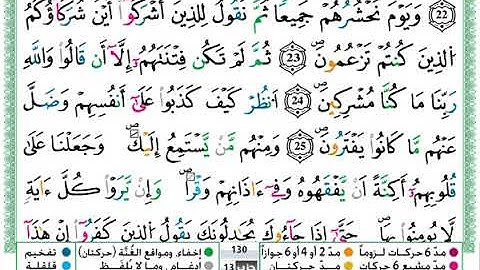 سورة الأنعام مكتوبة للقارئ توفيق النوري بجودة عالية