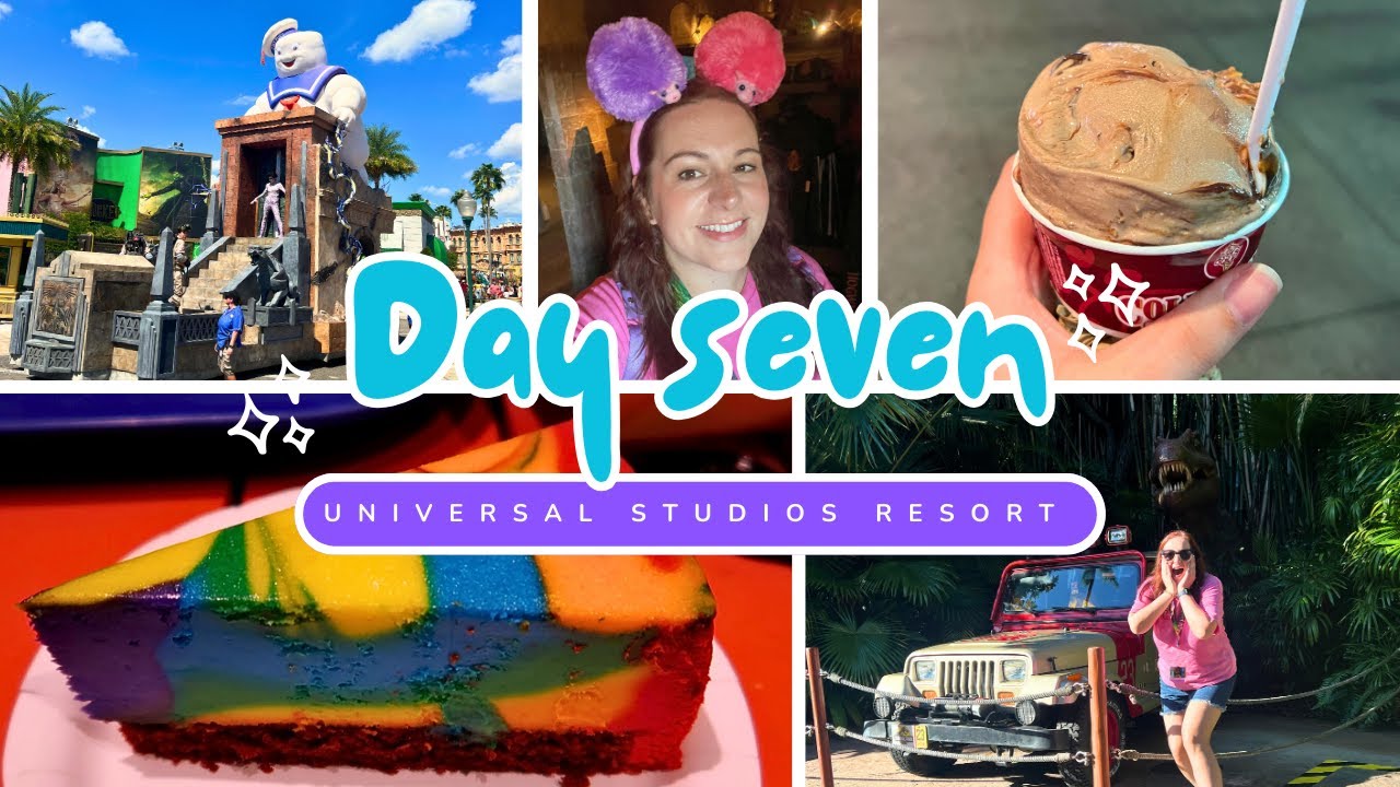 Day 7 | Universal Orlando Resort, Cold Stone Creamery, Tie-Dye Cheesecake & Overheating!