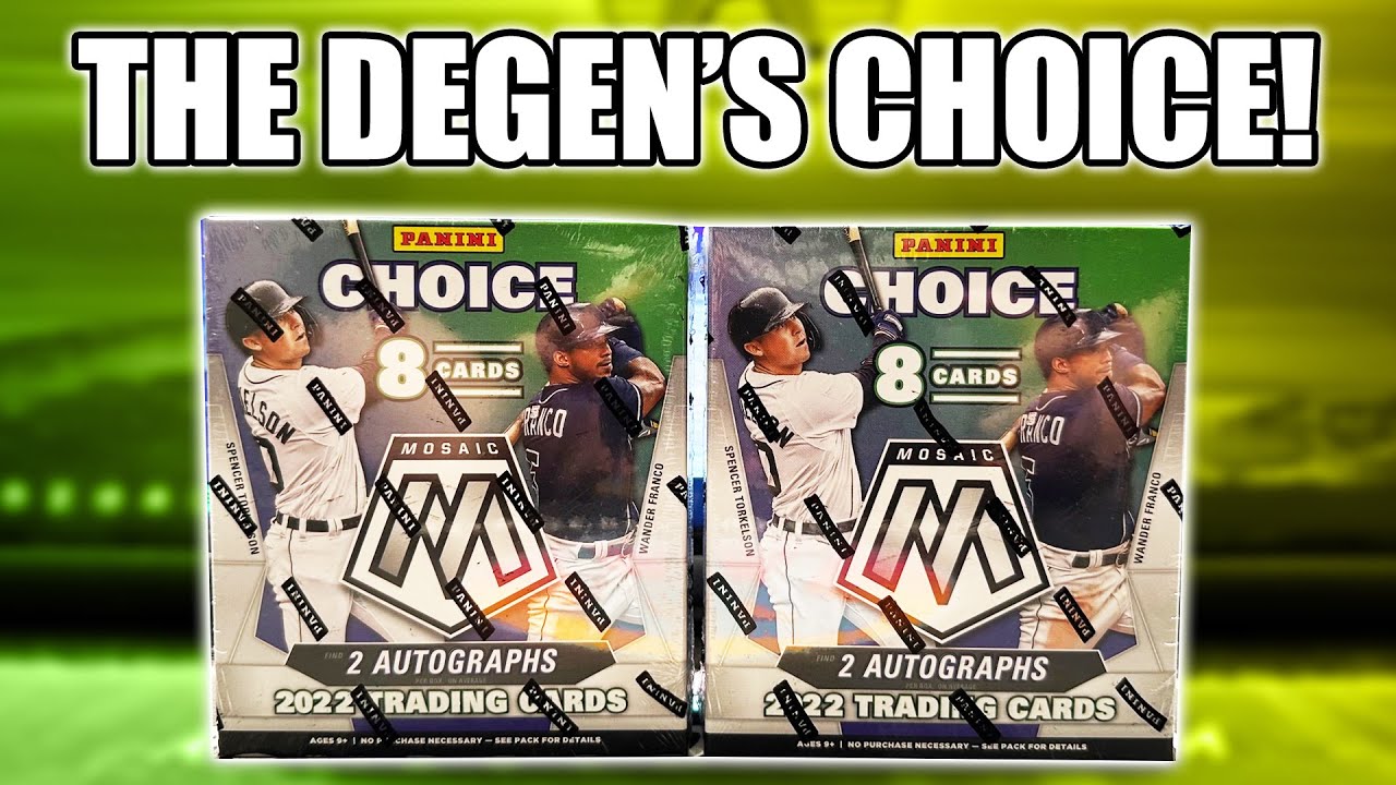 8 Cards for $100! 🎰 | 2022 Panini Mosaic Choice Baseball Review