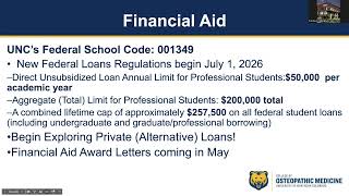 UNC COM Fin Aid Presentation - Slides and Audio