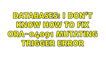 Databases: I don