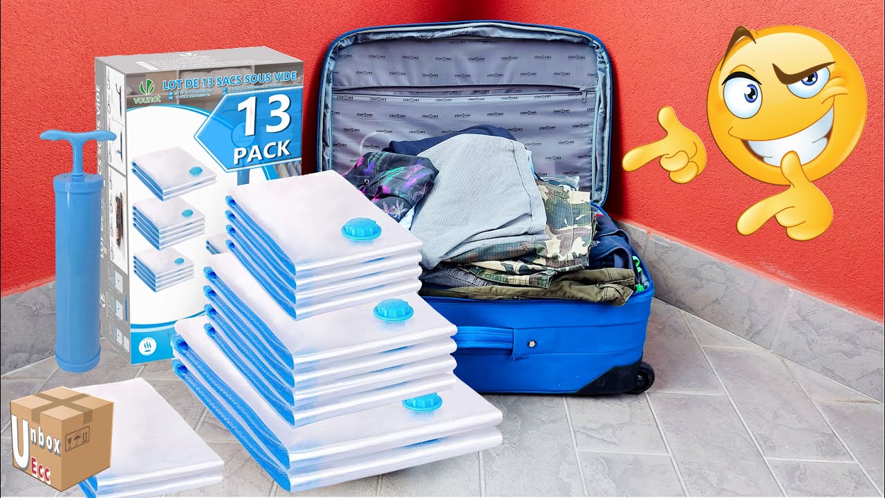 Vanble 8Pz Sacchetti Sottovuoto Salvaspazio Arrotolabili a Mano Senza Pompa  per i Bagagli da Viaggio e Casa, Riutilizzabile per Contenere Vestiti,  Lenzuola, Piumoni, Cuscini, Coperte e Varie Cose : : Casa e