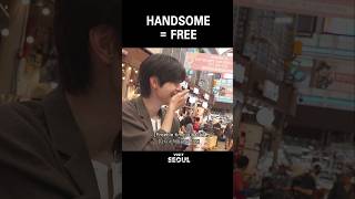 BEING HANDSOME GETS YOU FREE FOOD