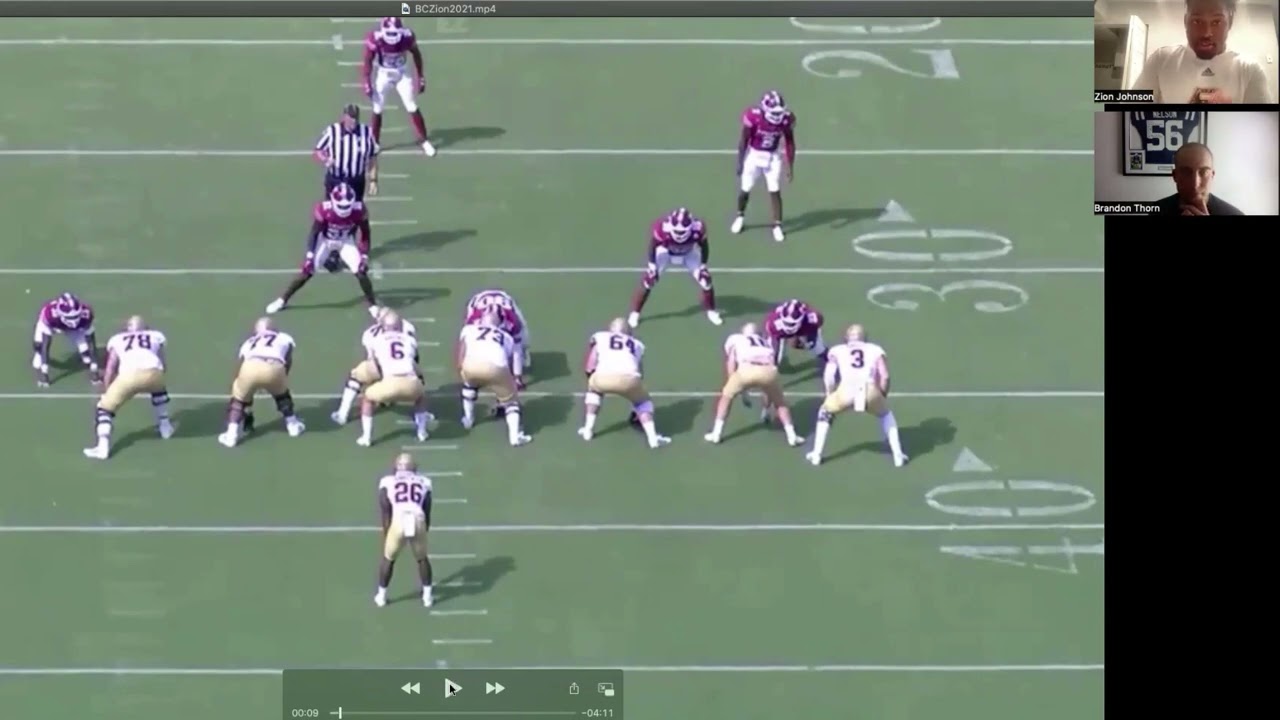 Trench Warfare Film Room Preview: Zion Johnson giving an excellent explanation for a busted play