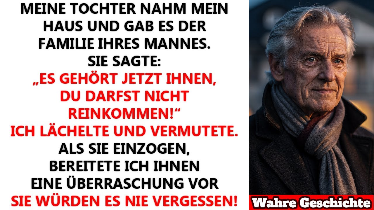 Meine Tochter stand auf meiner Terrasse im Bademantel und sagte: „Papa, du kannst hier nicht bleiben." Ich war zwei Stunden gefahren, um ein ruhiges Wochenende in meinem Ferienhaus am Schliersee...