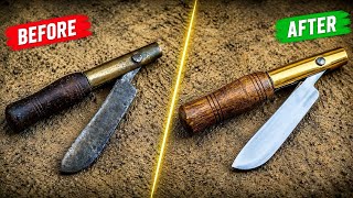 Incredible Rusty Folding Knife Restoration | Amazing Transformation