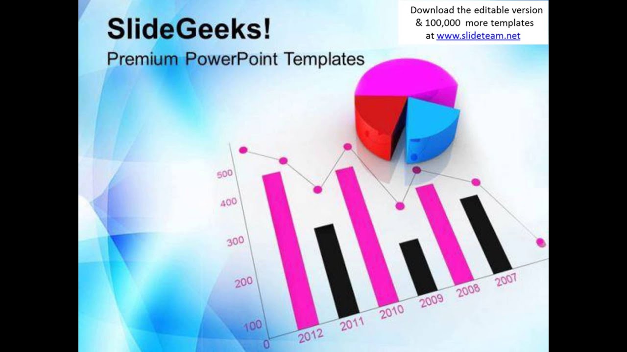 Business Growth Bar Graph Pie Chart Powerpoint Templates Ppt Backgrounds For Slides 0313 Youtube Business Graph Templates