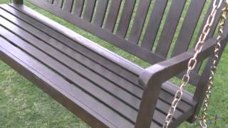 Cabos 4 ft. Porch Swing With Cushion - Product Review Video For more details or to shop this Cabos 4 ft. Porch Swing With Cushion, visit Hayneedle at http://www.hayneedle.com/product/